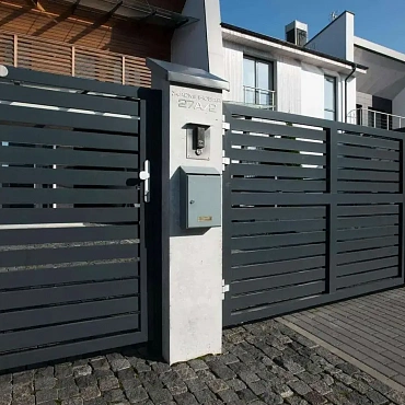 Автоматические распашные ворота Prestige 3500×2000 Alutech