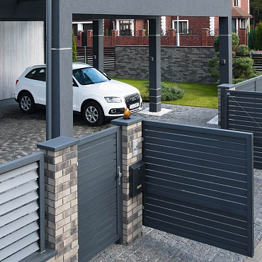Автоматические распашные ворота Prestige 5000×2000 Alutech