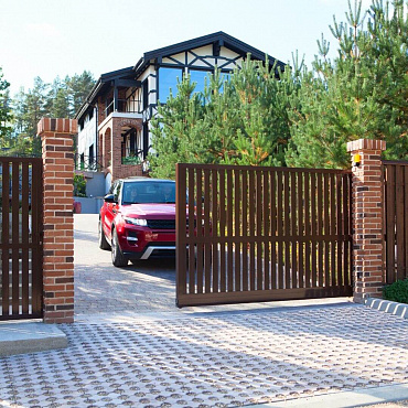 Автоматические откатные ворота Prestige Alutech